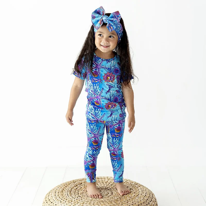 Mixed Emoceans Two-Piece Pajama Set