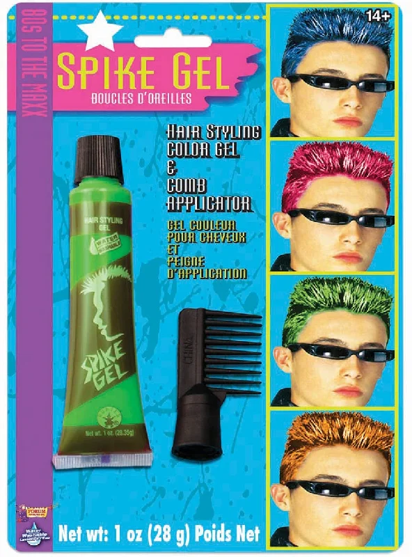 1980s Neon Green Hair Spike Gel with Comb