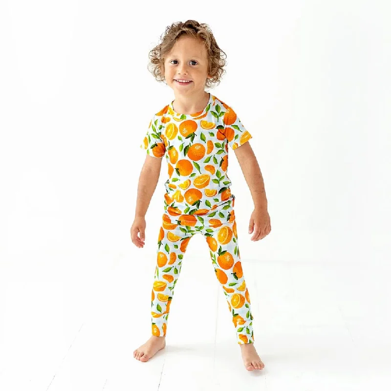 Orange You Sweet Two-Piece Pajama Set