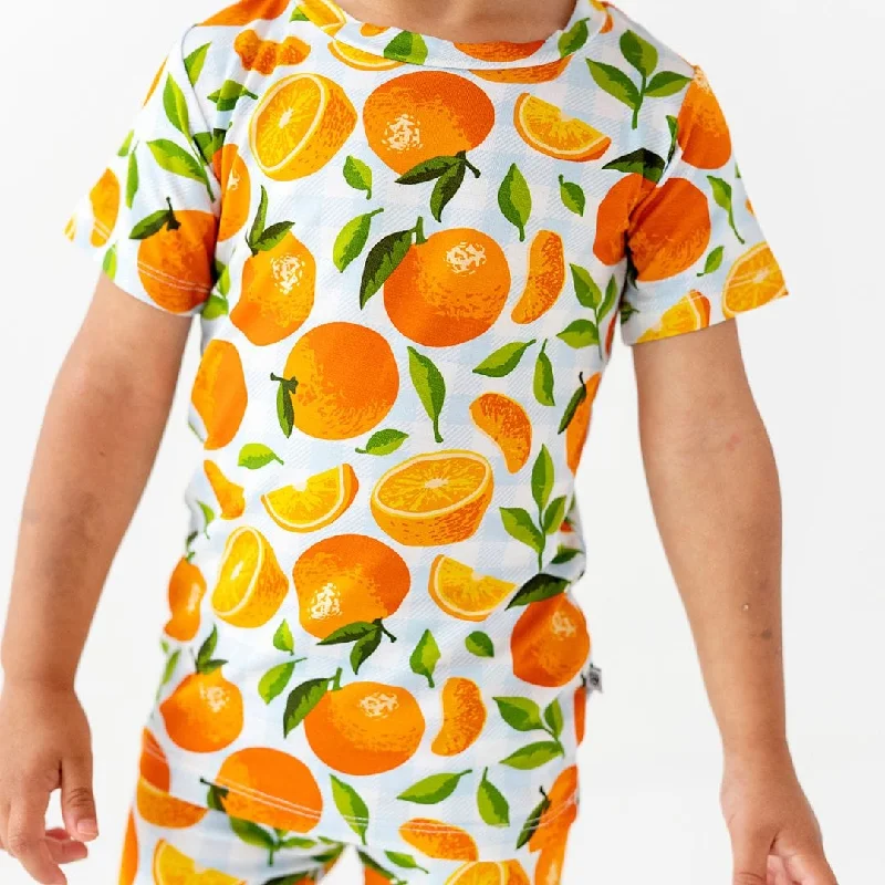 Orange You Sweet Two-Piece Pajama Set