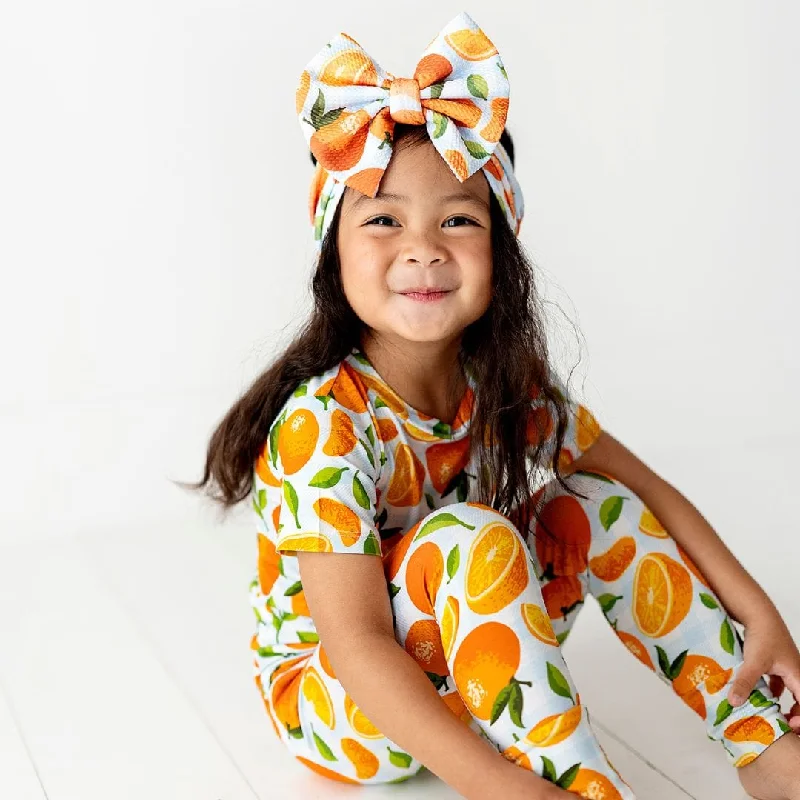 Orange You Sweet Two-Piece Pajama Set