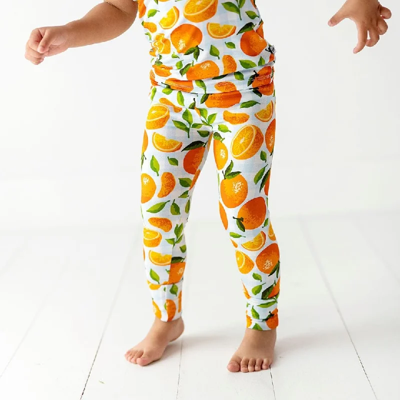 Orange You Sweet Two-Piece Pajama Set