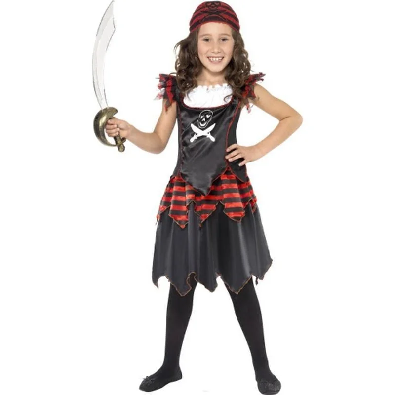 Pirate Skull & Crossbones Girl Costume