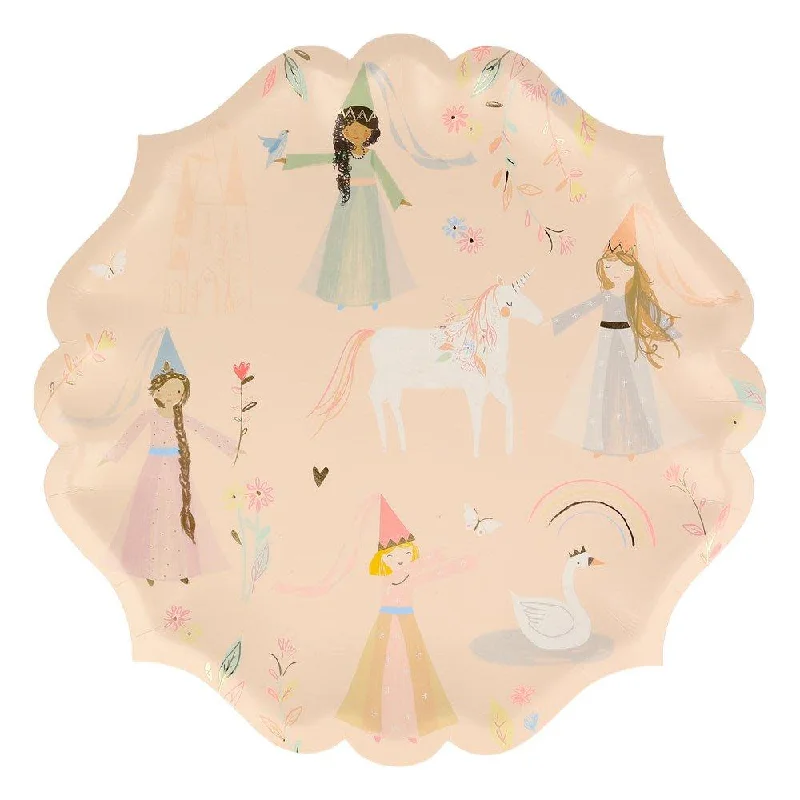 Princess Large Plates, Pack of 8