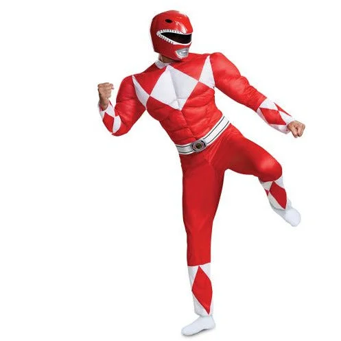 Red Ranger Classic Muscle Adult Costume