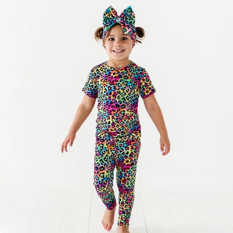 Roarin' Rainbow Two-Piece Pajama Set