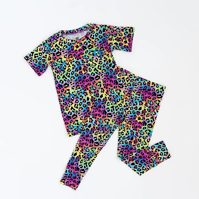 Roarin' Rainbow Two-Piece Pajama Set