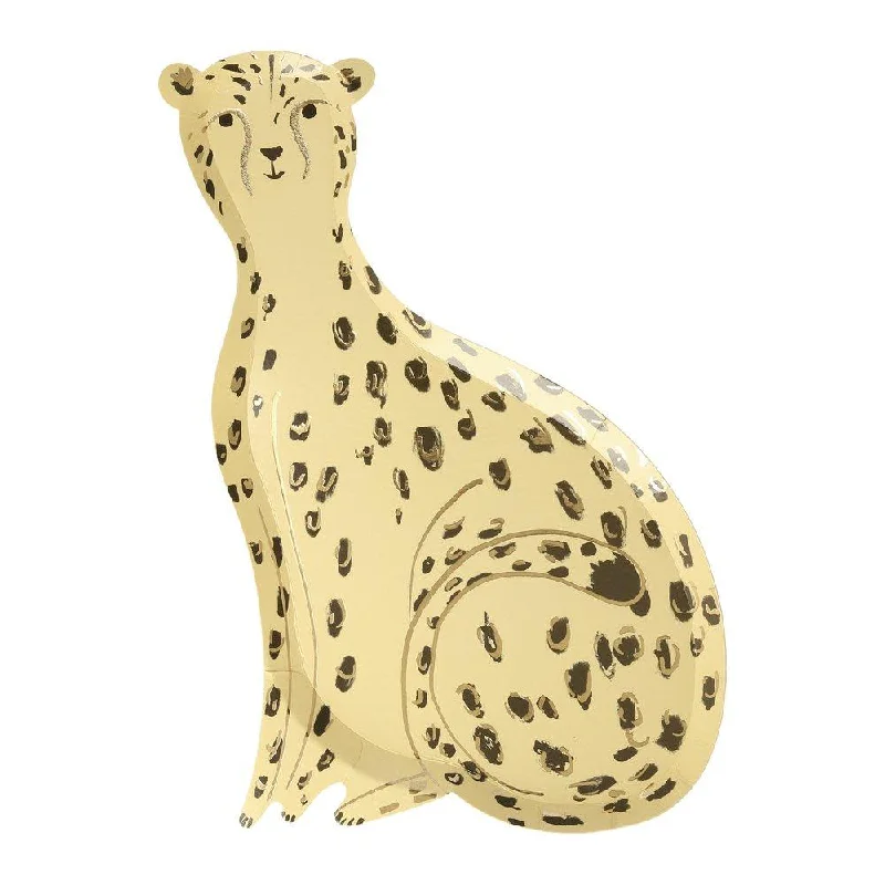 Safari Cheetah Plates, Pack of 8