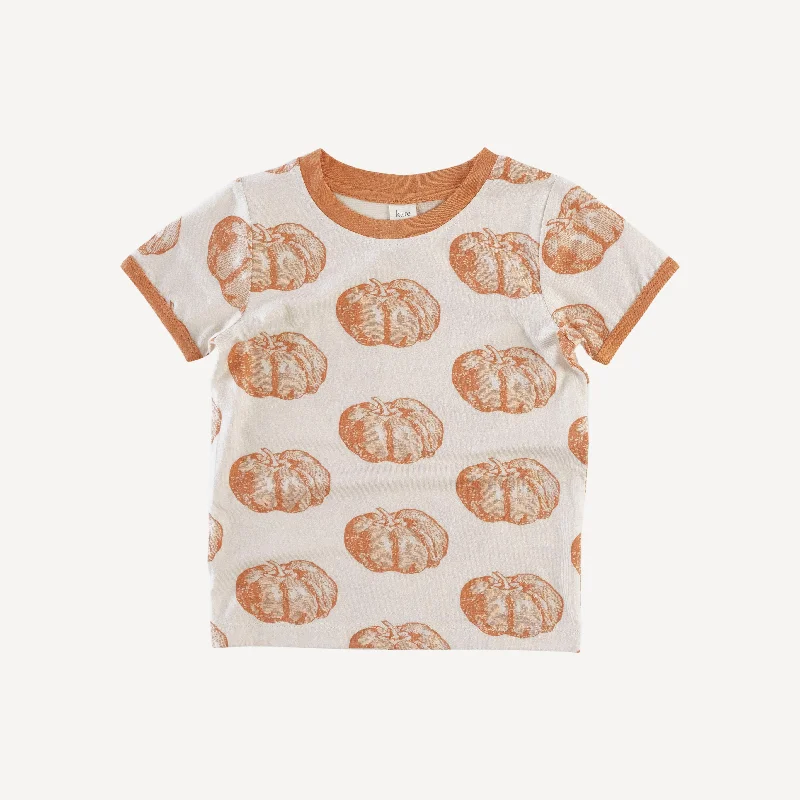 short sleeve ringer tee | harvest pumpkin | lenzing modal