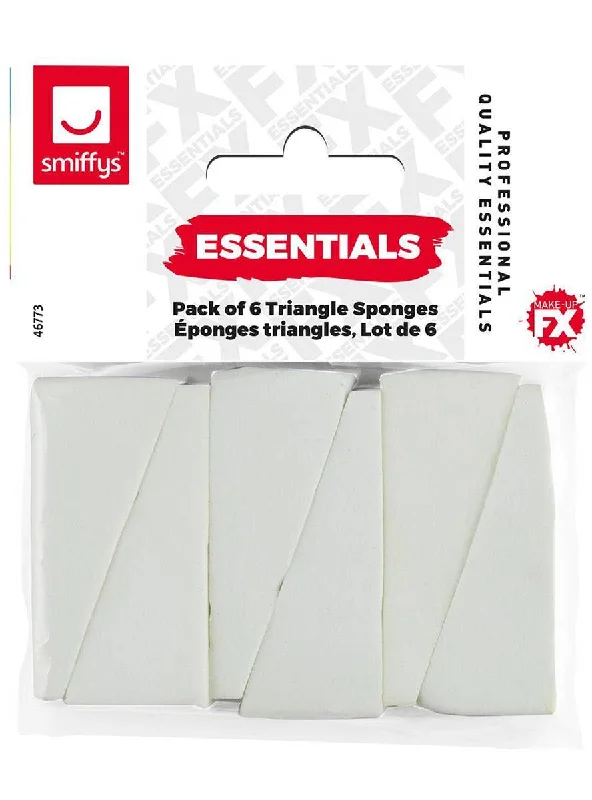 6 Pack of Triangle Makeup Sponges