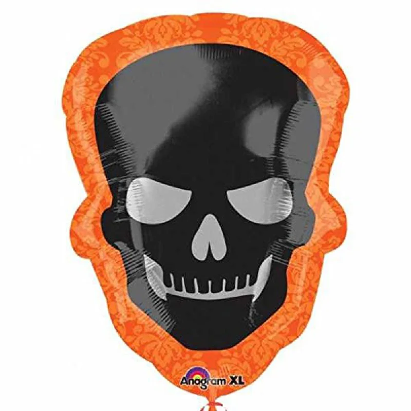 Sophisticated Halloween Skull Supershape Foil Balloon