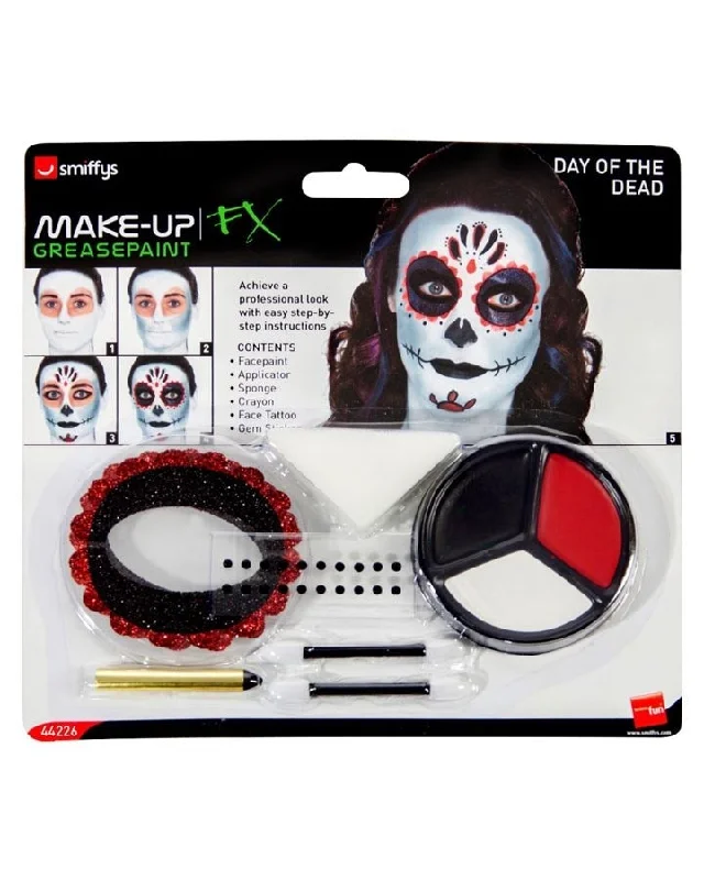 Halloween Sugar Skull Day of the Dead Makeup Kit