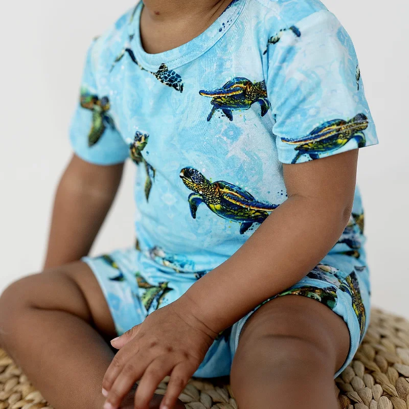 Turtley Awesome Shortie Romper