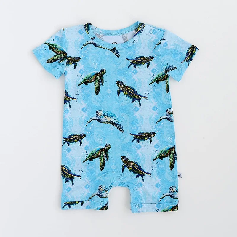 Turtley Awesome Shortie Romper