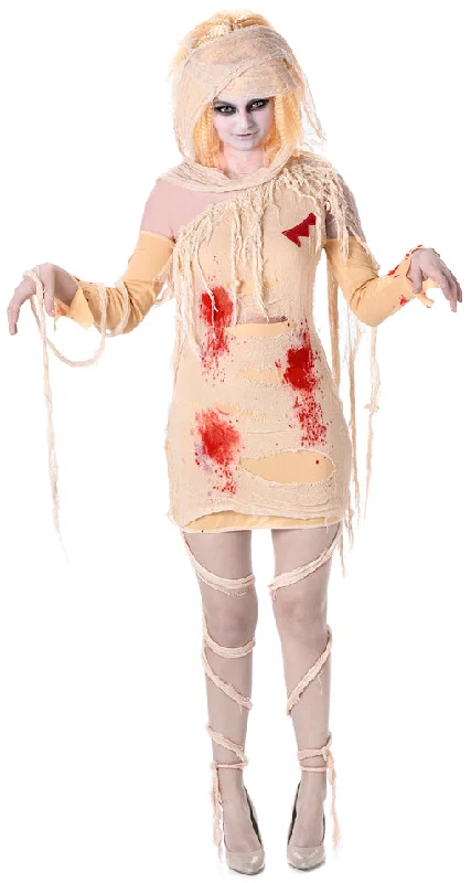 Horrifying Zombie Mummy Ladies Costume