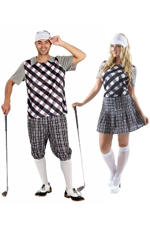 Black Golfers Couples Costume