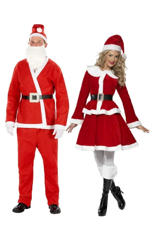 Budget Santa & Miss Claus Couples Costume