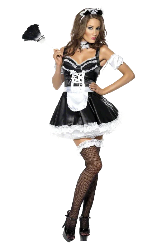 Womens Flirty French Maid Costume