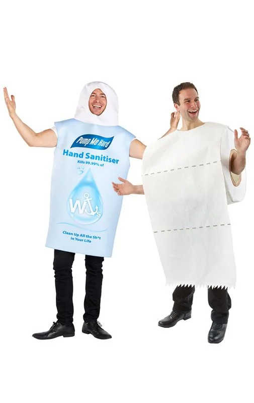 Hand Sanitiser & Toilet Roll Couples Costume