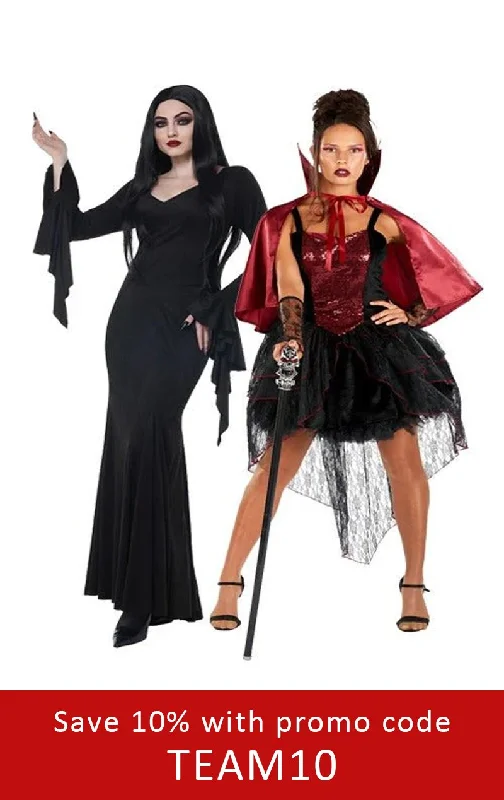 Macabre Mistress & Sexy Vampire Couples Costume