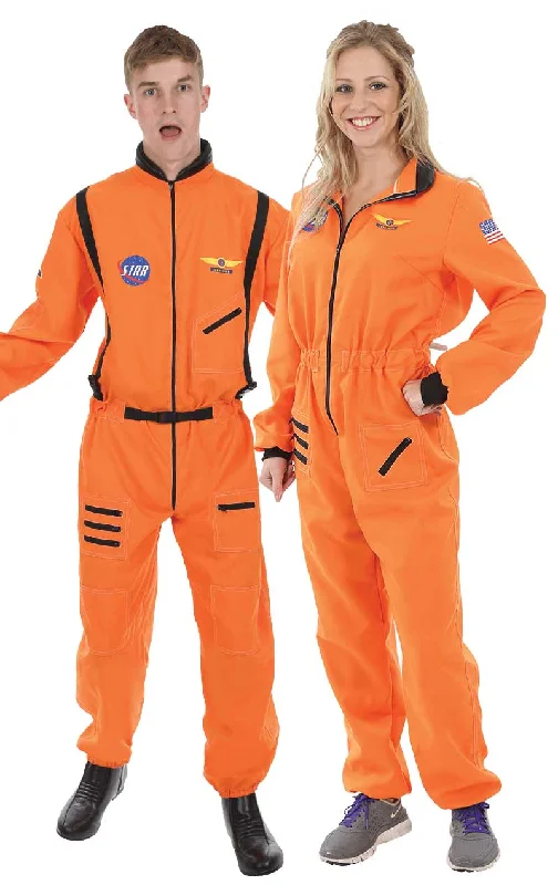 Orange Astronauts Couples Costume