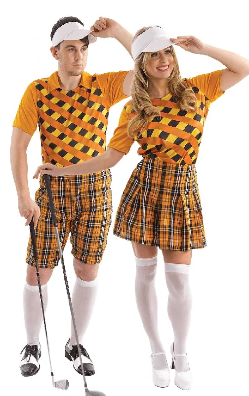 Orange Pub Golf Couples Costume