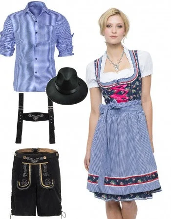 Premium Oktoberfest Dirndl German Couple Costumes