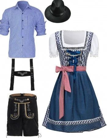 Premium Oktoberfest German Wench Couple Costumes