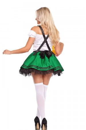 Premium Oktoberfest Green German Beer Lederhosen Couple Costume