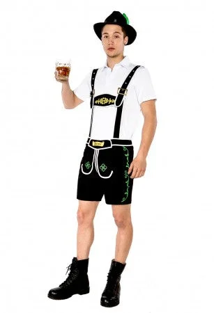 Premium Oktoberfest Green Lederhosen Dirndl German Couple Costumes