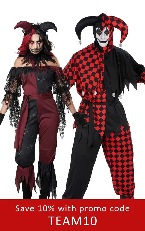 Psycho & Killer Jester Couples Costume