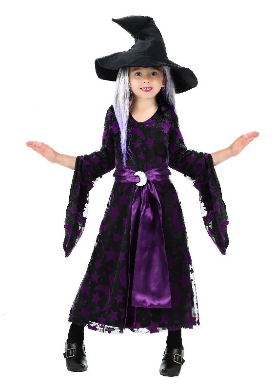 Purple Moon Witch Toddler Girls Costume