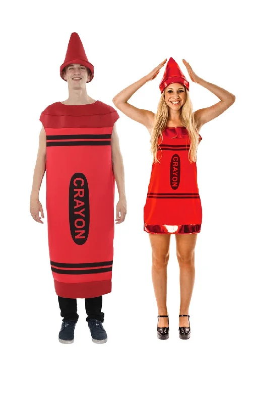 Red Crayons Couples Costume