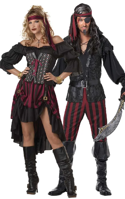 Ruthless Rogue Pirate & Seven Seas Pirate Couples Costume